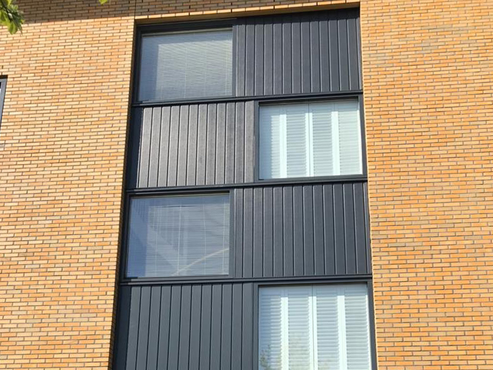 Vernieuwde panelen aan woning